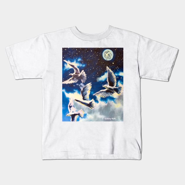 'For the Moon, A Ballet' Kids T-Shirt by jerrykirk